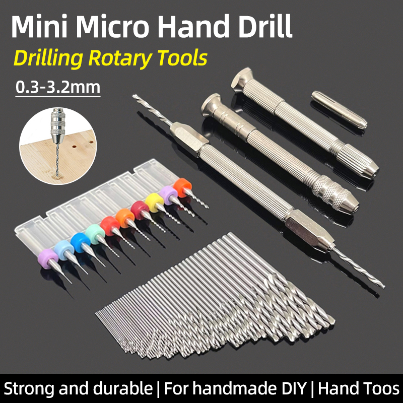 Pin Vice Micro - Mini Micro 0.3-3.2mm Doppio Trapano A