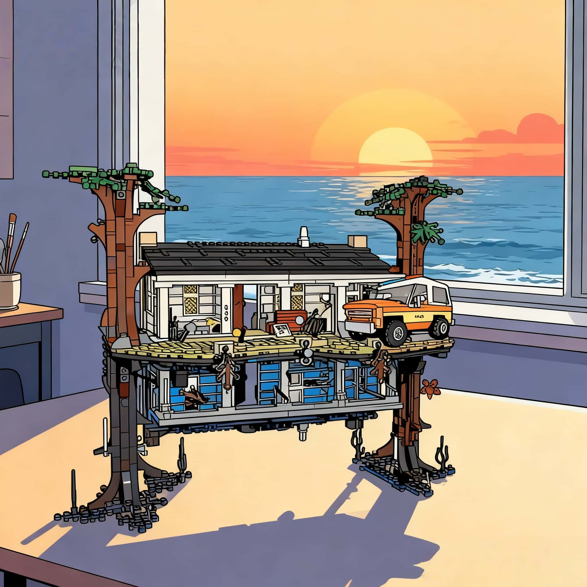 Model Kit Brands - Kit di costruzione multidimensionale da 2287