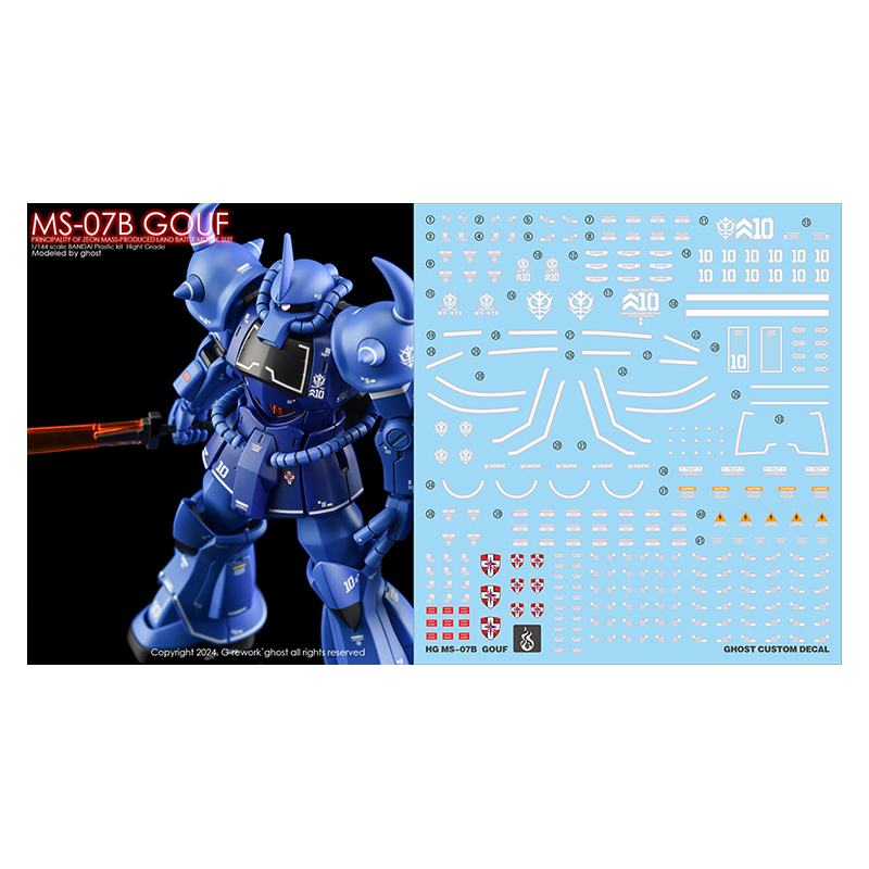 Model Kit Water Decal - Adesivi Fluorescenti HD YAN per Modellini