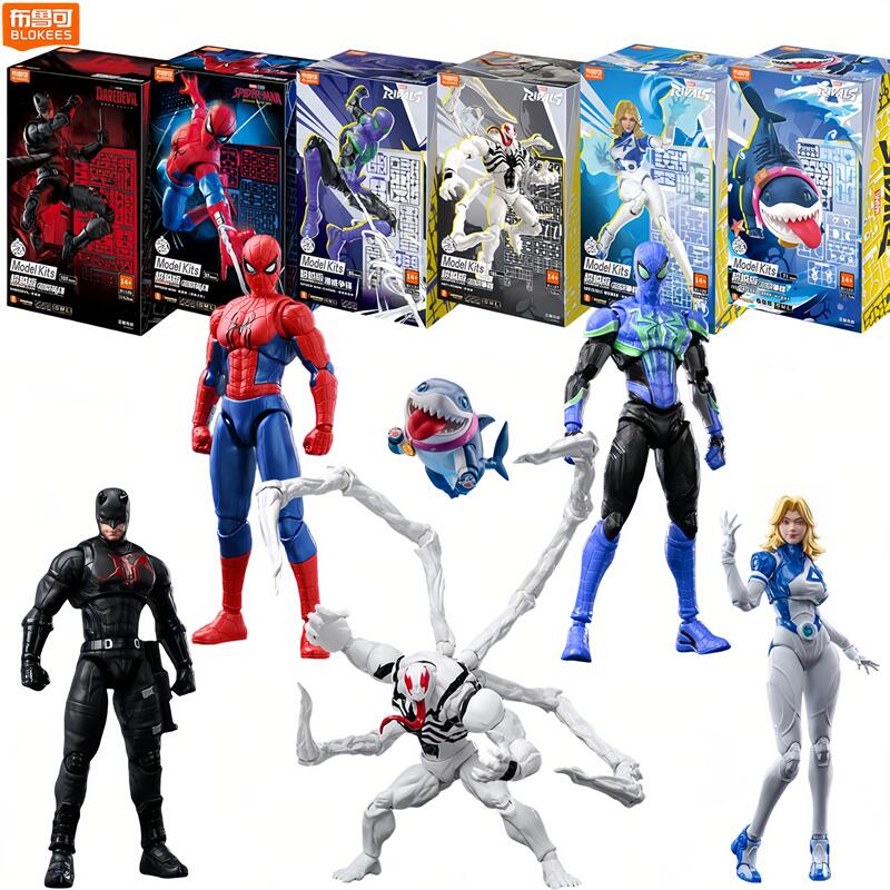 Model Kit Brands - Blokees Spider-Man Anti-Venom Daredevil Action Figure