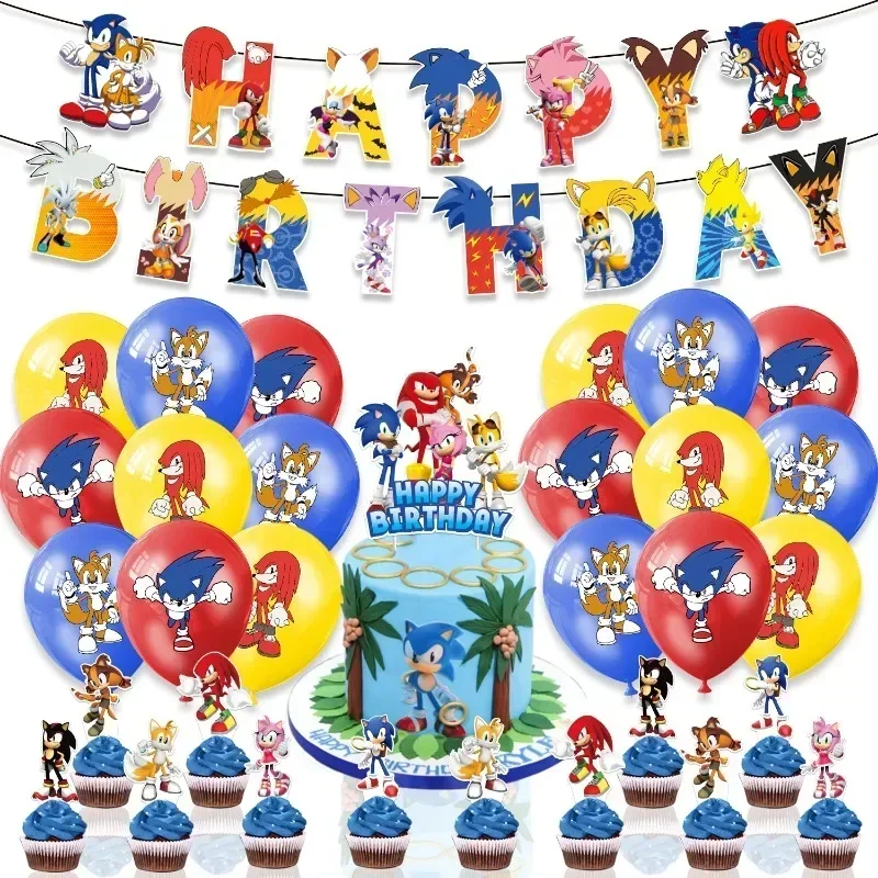 Model Kit Sonic - Kit di decorazioni per feste di