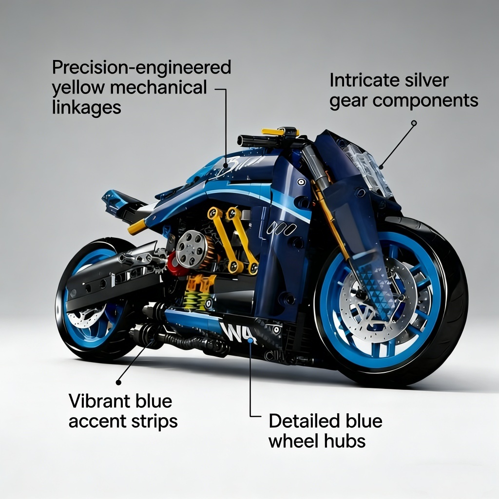 Blocchi MOC Blue Track Motorcy - Model Kit Runner recensione e prezzo