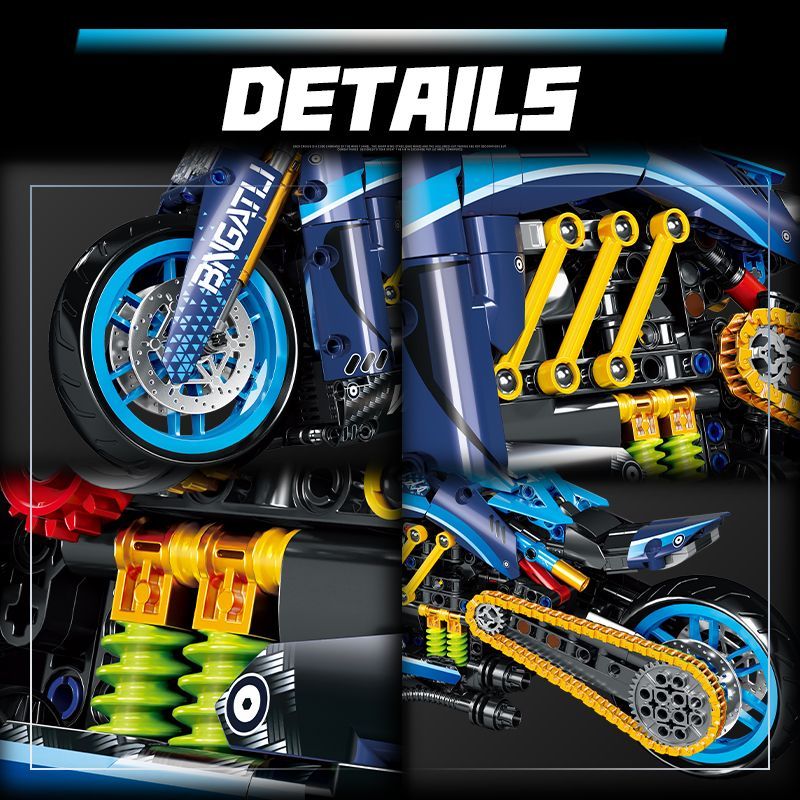 Blocchi MOC Blue Track Motorcy - Model Kit Runner recensione e prezzo