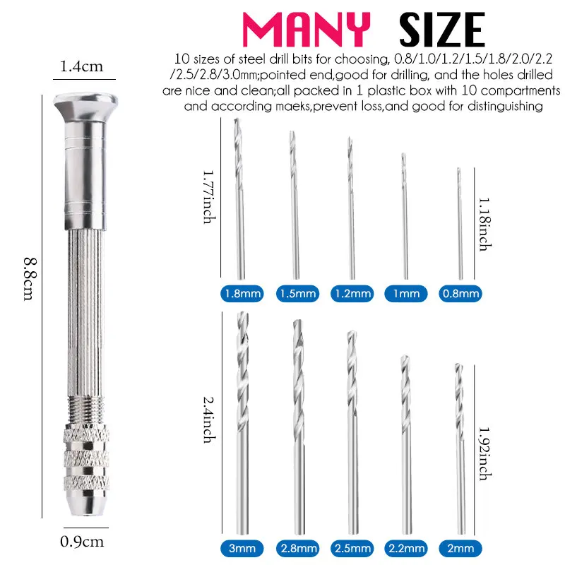 Mini set di trapani per morsa  - Pin Vice Micro recensione e prezzo