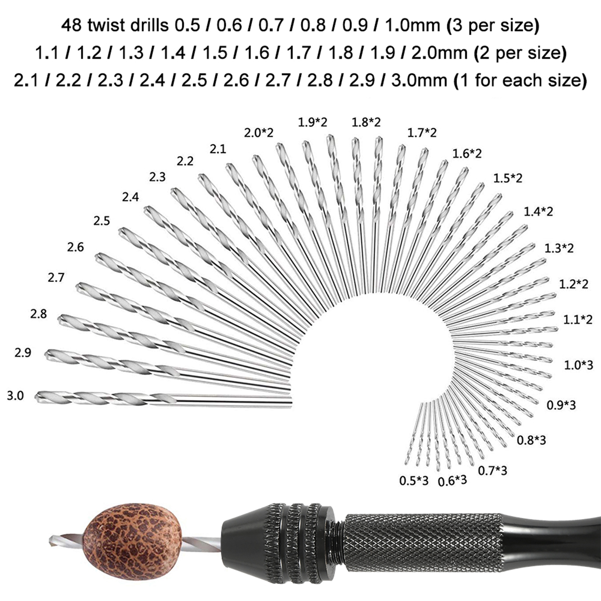 Set di 57/21 Punte per Trapano - Pin Vice Micro recensione e prezzo