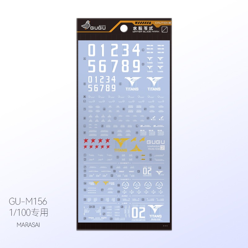 GUGU Decal GU‑M156 Decalcomani - Model Kit Water Decal recensione e prezzo